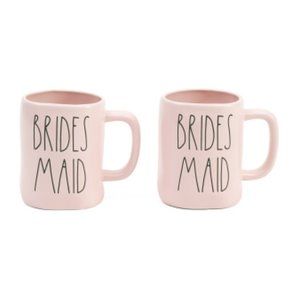 NIB RAE DUNN Set Of 2 Bridesmaid Mugs